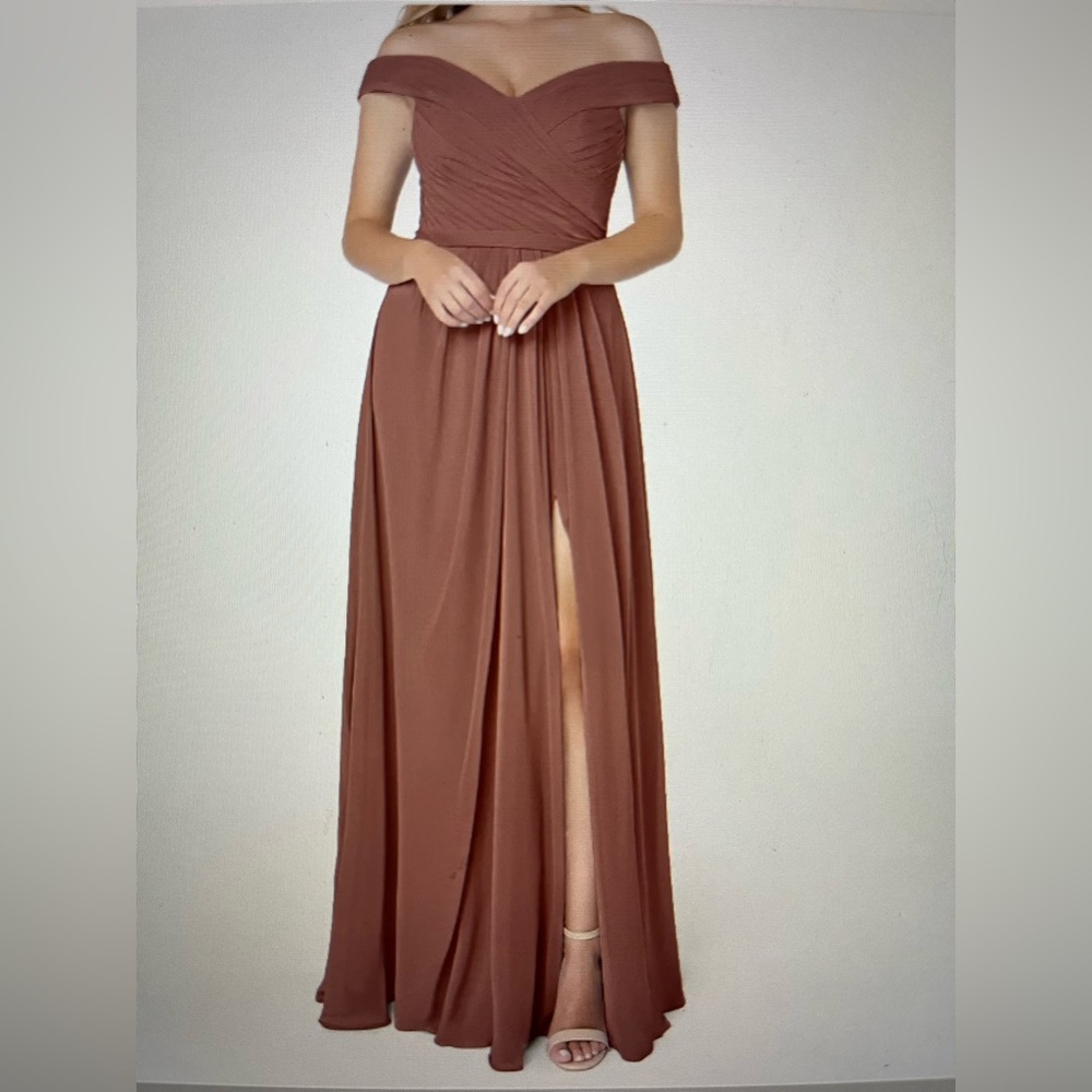 Azazie Audrianna Desert Rose Dress, Size A10